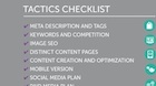 SEO tactics checklist blog